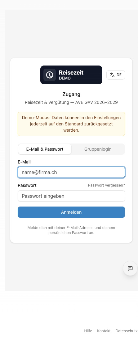 E-Mail Login